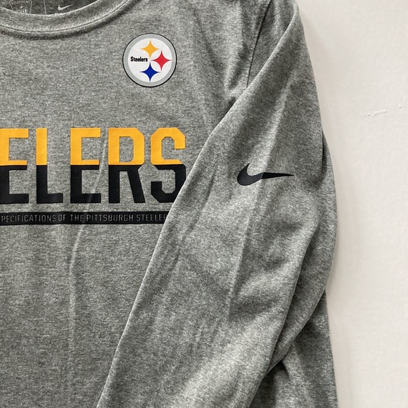 Boys Nike Pittsburg Steelers Long Sleeve Tee - Picture 4 of 6